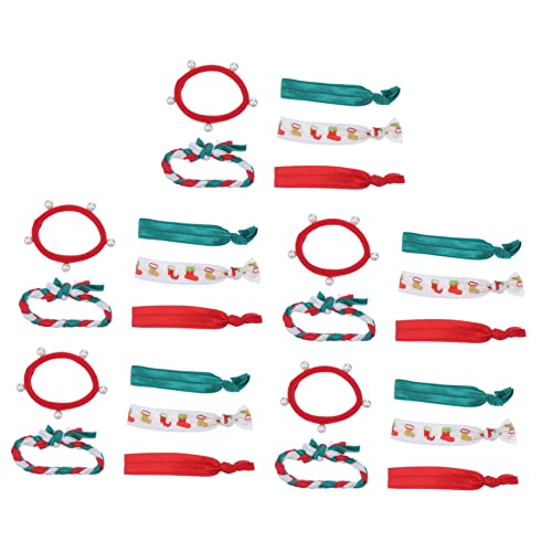 Ipetboom 25 Stück Teiliges Christmas Hair Ropes Elastische Haargummis mit Weihnachtsbaum Design Weicher Haarring für Damen und Mädchen Rutschfeste Vielseitige Haarbänder für Festtage und Ipetboom 25 Stück Teiliges Christmas Hair Ropes Elastische Haargummis mit Weihnachtsbaum Design Weicher Haarring für Damen und Mädchen Rutschfeste Vielseitige Haarbänder für Festtage und von Ipetboom