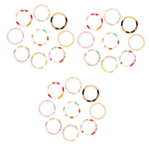 Ipetboom 27 Teiliges Retro Acrylringe Damen Langlebige Bunte Acetat Fingerringe Vintage Schmuckstücke Glatte Oberfläche Vielseitig Kombinierbar für Alltag und Zufällige von Ipetboom