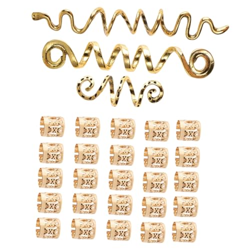 Ipetboom 28 Stück Vintage Haarschmuck Dreadlock Perlen aus Robustem Legierungs Keltischer Stil Spirale und Schlange für Flechtfrisuren Geeignet für Damen und Besondere Anlässe von Ipetboom