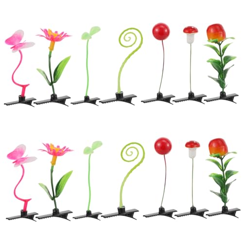 Ipetboom 28st Simulations-pflanzenhaarspange Haarspange Aus Sojasprossen Große Haarspangen Anlage Haarspangen Für Kleinkinder Für Frauen Künstlich Pferdeschwanz Haarband Stand P.p. von Ipetboom