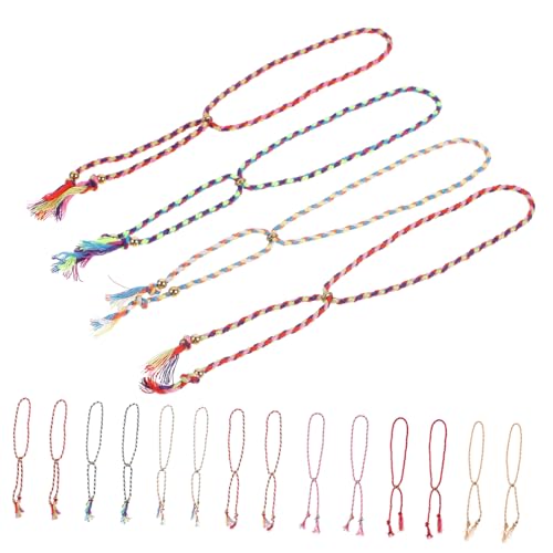 Ipetboom 28stücke Pack Geflochtene Armbänder Aus Schnur Verstellbare Freundschaftsarmbänder Für Männer Und Frauen Dekorativ Mit Kupferperlen Und Quasten von Ipetboom