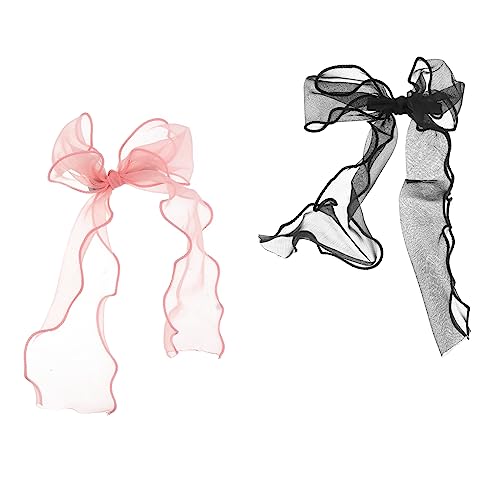 Ipetboom 2stücke Bezaubernder Kopfschmuck -haarspange Mit Schleife Für Damen Langlebig Und Elegant Zufällige Farbe von Ipetboom