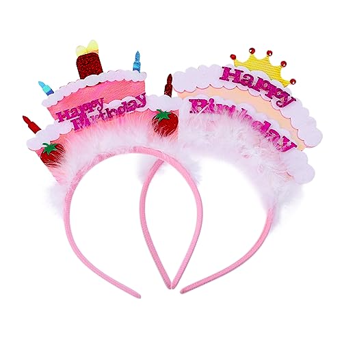 Ipetboom 2stücke Geburtstagspartykopfbänder Bunte Haarreifen Für Feierliche Anlässe Als Partydeko Und Haarschmuck Für Geburtstagsfeiern Vorteilhaftes Für Familie Und Freunde von Ipetboom