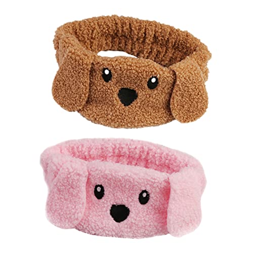 Ipetboom Haarbandanas 2St Gesichtswaschstirnband elastische Haarbänder Spa-Stirnband Haarband Augenmaske kuscheltier Haargummi Tiara Make-up-Stirnband schöne mädchen stirnbänder Mode von Ipetboom