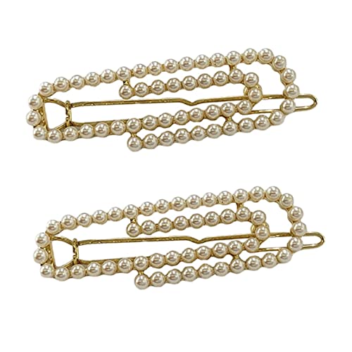 Ipetboom 2St Haarnadelkopfbedeckung elegante Haarspangen Brautkopfschmuck für die Hochzeit Perle Tiara Haarpflegezubehör Clips zur Haarfixierung Französisch Ausgabekarte Büroklammer Mädchen von Ipetboom