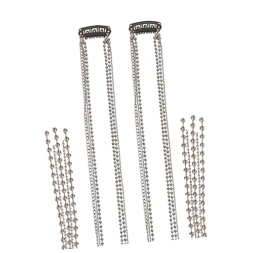 Ipetboom Schickes Zopfketten-haarschmuck-set 2-teilig Damen-haarspangen Modische Haarketten Für Zopfdekor von Ipetboom