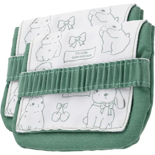 Ipetboom 2St Kleine Tasche für Periodensachen Münzwechseltaschen Make-up-Taschen Kosmetiktasche Pad-Beutel für die Periode Aufbewahrungstasche für Damenbinden Mädchen Stilleinlage Geldbörse von Ipetboom