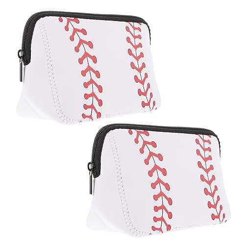 Ipetboom 2St Kosmetik Tasche für Taucher Reise-Aufbewahrungstasche Kosmetiktasche für Damen reisetaschen Kosmetiktaschen-Organizer Organizer für Kosmetiktaschen Drucken Wäschesack Baseball von Ipetboom