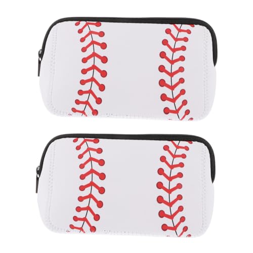 Ipetboom 2St Kosmetik Tasche für Taucher Reisekosmetiktaschen für Damen reisekosmetikkoffer reisetaschen Make-up-Taschen Reise-Kulturbeutel-Organizer Baseball-Kosmetiktasche Drucken Neopren von Ipetboom