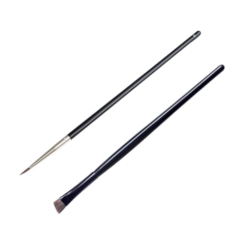 Ipetboom 2stücke Eyeliner Pinsel Und Lidschattenpinsel Mit Langem Holzgriff Kosmetik Pinsel Für Augen-makeup Für Frauen Für Präzise Anwendungen Und Charmante Looks von Ipetboom