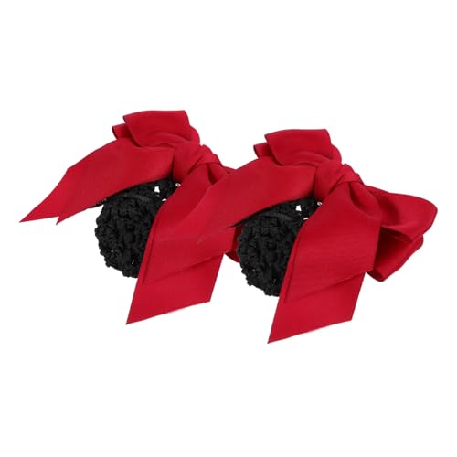 Ipetboom Haarknotennetz Für Damen Haarspange Rote Schleife Design Für Bank Krankenpflege Hotel Restaurant von Ipetboom
