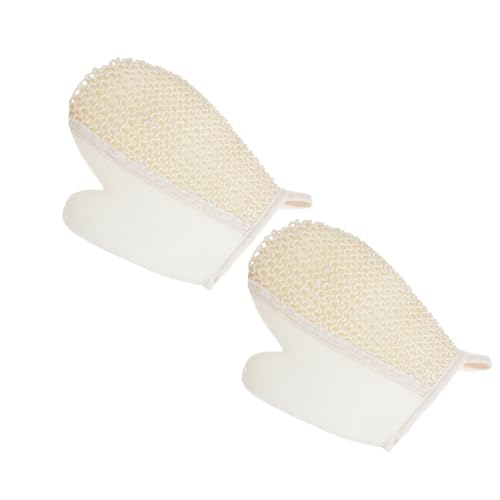 Ipetboom 2-teilige Sisal-spa-handschuhe Für Jedes Alter Duschhandschuhe Flache Öffnung Zum Einfachen Reinigen Und Schrubben Badehandschuhe Für Kinder Und Erwachsene von Ipetboom