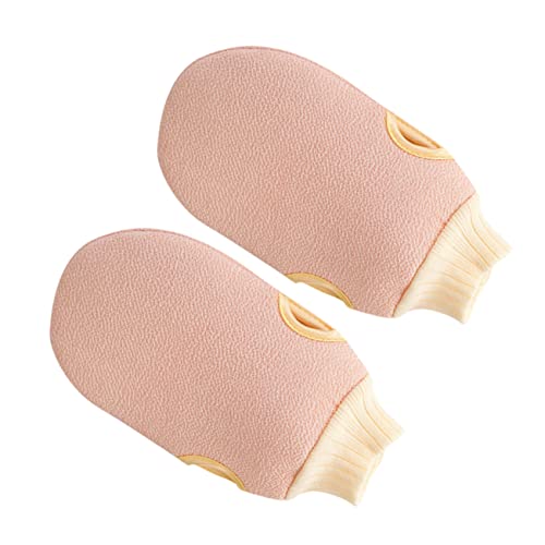 Ipetboom Badwäscher 2St exfoliating glove exfoliate gloves skincarepen Rücken Peeling Massagehandschuh für den Rücken Handtuch handtücher Badetuch Duschhandschuhe Spa Wäscher Wanne von Ipetboom