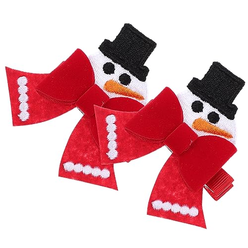 Ipetboom 2stücke Weihnachts-haarclips Mit Schleifen Niedliche Haarspangen Für Mädchen Haarschmuck Für Weihnachten Und Partys Langlebige Und Haaraccessoires von Ipetboom