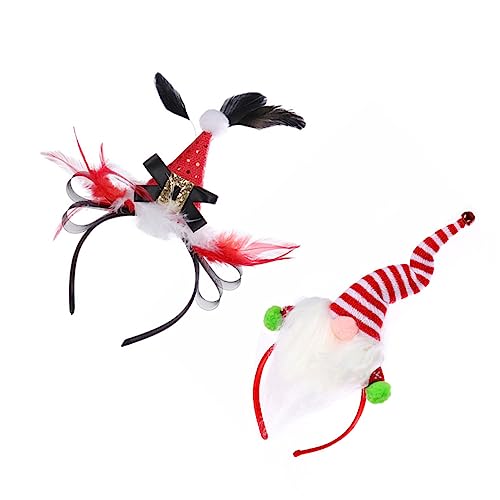 Ipetboom 2stücke Weihnachtsmann Stirnbänder Für Niedliche Haaraccessoires Mit Weihnachtsdesign Für Festlichkeiten Und Partys Und Anpassbar Für Ganze Familie von Ipetboom