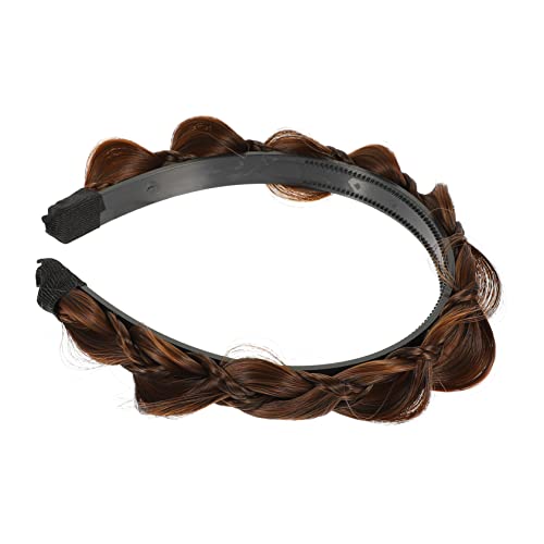 Ipetboom 2St Zopf Perücke Stirnband abschmink haarband make up haarband hochzeitshaar schmuck sport haarband Fischgrätengeflecht Kopfbedeckung Haarschmuck schmücken Mädchen chemische Faser von Ipetboom