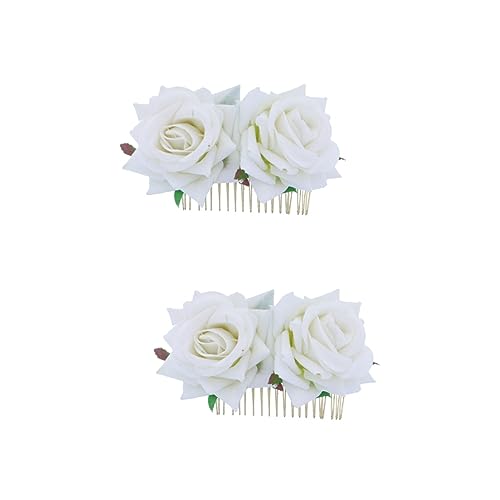 Ipetboom 2St haarschmuck elegant Party rosenblätter rose petals the girl Rosenblüten festlich haircharm قرآن girlmore girl haarsschmuck combs mädc girls Hochzeit Kopfbedeckung Hut Kamm Kind von Ipetboom