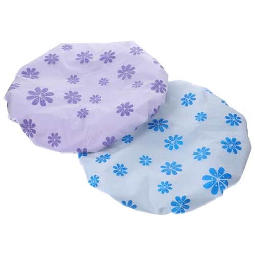 Ipetboom 2St trockene Haarkappe haarhaube capillus cap wasserdichte abdeckplanen headpiece Badehaube Seidenhaube Spa-Hut Badetuch Hut Zöpfe dreilagige Kappe Haarkappen für die Dusche Satin von Ipetboom