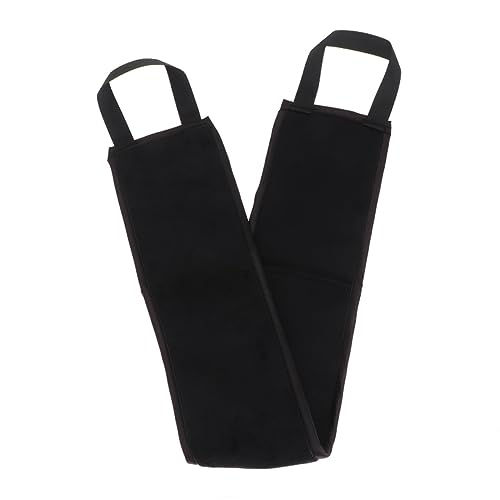 Ipetboom 2Stück Flockende Bräunungsöl Wäscher Streifen Badetuch mit Halteband Exfolierende Massage für Sanfte Haut für Strand und Wellness Schwarz von Ipetboom
