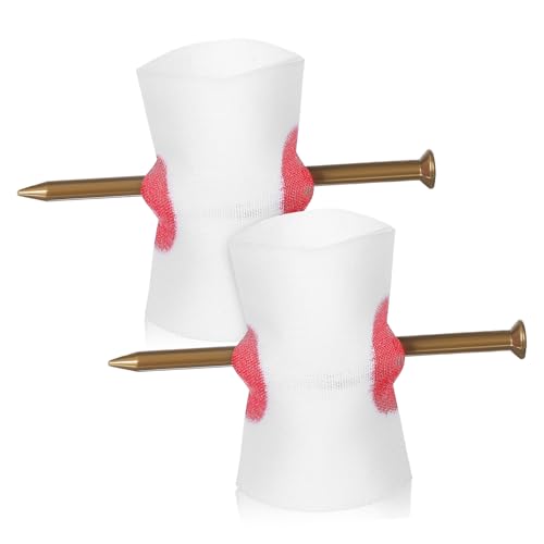 Ipetboom 2 Stück Realistische Nagel durch Finger Requisiten für Halloween Streichspiele Wiederverwendbar Blutige Scherzartikel für Partys und Trickshows von Ipetboom