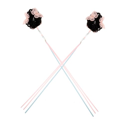 Ipetboom 2stücke Vintage Haarband Mit Schleifen Für Mädchen Chinesischer Stil Haarschmuck Für Hochsteckfrisuren Geeignet Für Partys Einkäufe Und von Ipetboom