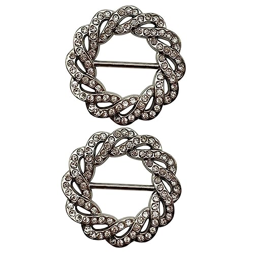 Ipetboom 2Stücke Schalclip Hochwertigem Material mit Eleganter Verarbeitung Vielseitig Einsetzbar Modisches Accessoire zur Befestigung von Schals Tüchern von Ipetboom