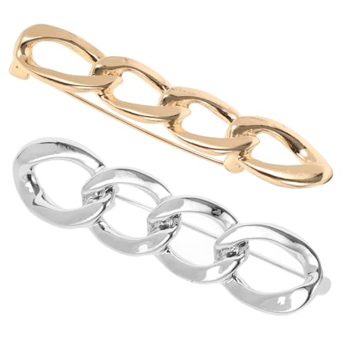Ipetboom 2Stücke Sicherheitsnadeln für Damen Expositions Clips für Pullover Kleider Brosche für Röcke Schals Outfits Gold von Ipetboom