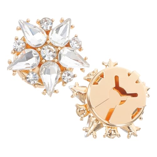 Ipetboom Sternförmige Manschettenknöpfe für Herren und Damen 2 Stück Metall Elegantes Design Formell Vielseitig Einsetzbar Anzug und Hemdaccessoires von Ipetboom