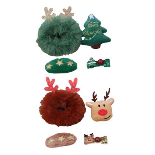 Ipetboom 2sätze Weihnachts-elch Haarspangen Und Haarreifen Süße Haaraccessoires Für Mädchen Für Weihnachtsfeiern Und Festliche Anlässe von Ipetboom