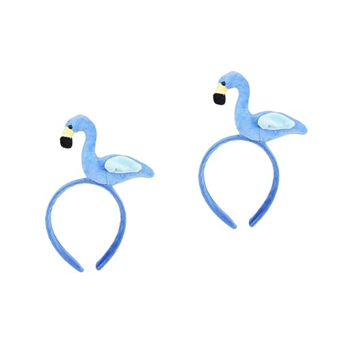 Ipetboom Haarschmuck Für Kinder 2St Flamingo-Stirnband haarschmuck bilden Kopfbedeckung Produkte schmücken Mädchen Tier Stoff Make-up-Stirnbänder von Ipetboom