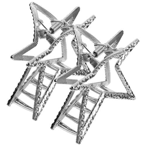 Ipetboom Unverzichtbares Haar-accessoire für Mädchen 2 Stück Stern-haarspangen Stilvolle Haarverschlüsse Aus Metall von Ipetboom