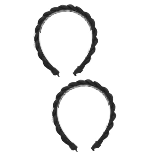 Ipetboom 2st Geflochtenes Stirnband Haarklammern Für Zöpfe Große Duschmatte Dekorative Außendekoration Fischschwanzgeflecht Tiara Mädchen Chemische Faser Haarschmuck Anmut von Ipetboom