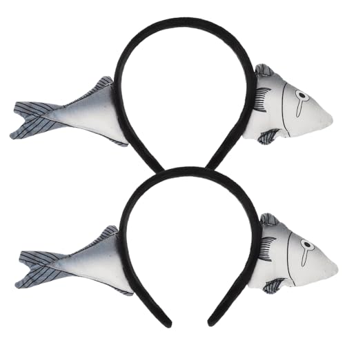 Ipetboom 2St Gesalzener Fisch Stirnband kuscheltier Cosplay Kopfbedeckung Hut Haarschmuck Kind Acryl von Ipetboom