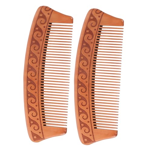 Ipetboom 2stücke Antistatische Holzhaarkämme Für Und Männer Massagenkamm Für Kopfhautpflege Und Haarschneideanwendungen Leicht Und Praktisch von Ipetboom