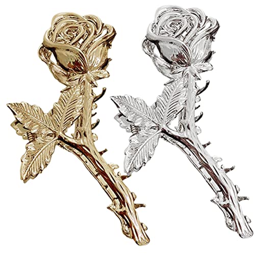 Ipetboom Haarklammern Für Damen Dickes Haar Zum Abteilen Von Haarspangen Rosenblüten-haarspangen-set Modisches Design von Ipetboom