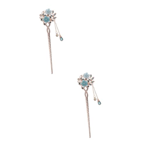 Ipetboom 2st Haarschmuck Für Damen Japanisches Haar Für Brötchen Jahrgang Haarstäbchen Aus Chinesischem Strass Altes Haar Ohrringe Für Frauen Vintage Haarstab Retro Braut Haarnadel Kristall von Ipetboom