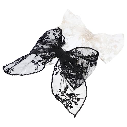 Ipetboom 2stücke Vintage Schleifenclips Mit Spitze Haarschmuck Für Mädchen Groß Metallclip Haaraccessoires Für Party Zeremonie Geburtstag Hochzeit Alltag von Ipetboom