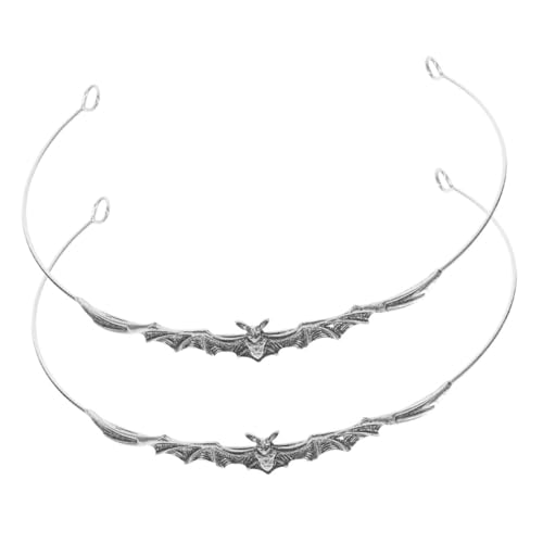 Ipetboom 2stücke Halloween Bat Haarschmuck Eleganter Kopfschmuck Für Damen Haardekoration Für Halloween-partys Stilvolle Haarband Mit Strasssteinen Vielseitige Verwendung Für Festliche von Ipetboom