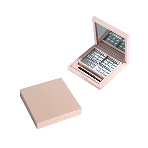 Ipetboom Make-up-lidschattenpalette 2 Leere Lidschattenschalen Quadratisch Mit Spiegel Für Frauen Und Mädchen von Ipetboom