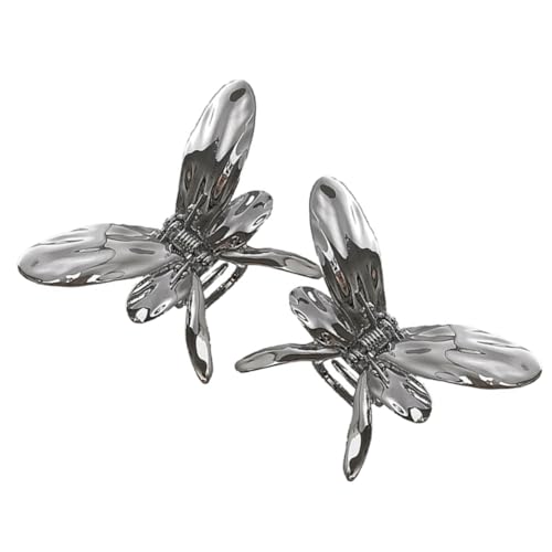 Ipetboom 2stücke Schmetterling Haarklammern Aus Metall Mit Bling-design Für Frauen Mädchen Haaraccessoires Clip Haarreif Klemme Für Daily Use Und Geschenkidee von Ipetboom