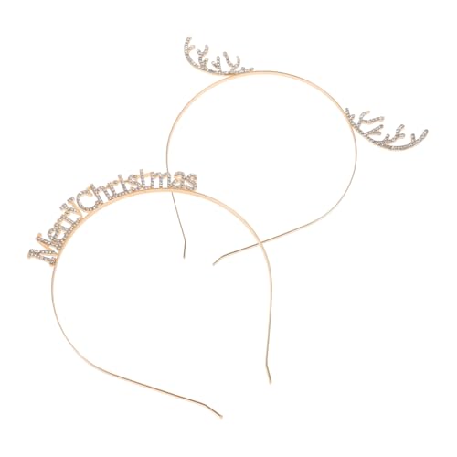 Ipetboom 2stücke Teiliges Weihnachts-stirnband Mit Rhinestone Schneeflocken-haarband Für Damen Festliche Haarschmuck Für Weihnachten Und Partys Einzigartiges Accessoire Für Cosplay Und von Ipetboom