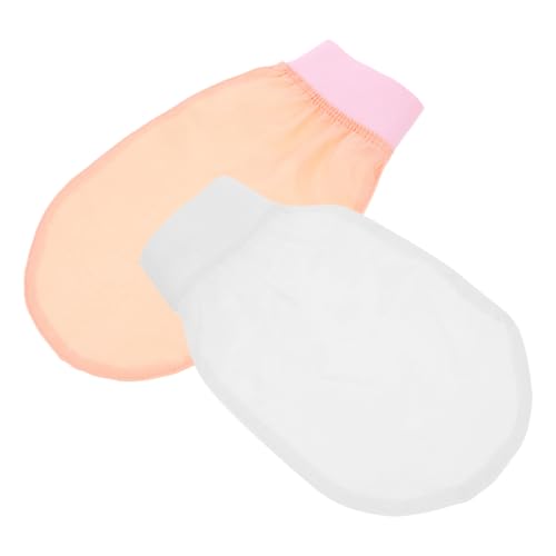 Ipetboom 2 Stücke Luxus Faux Seide Peeling Handschuhe Für Dusche Sanfte Körper Peeling Handtücher Abgestorbene Haut Entferner Handschuhe Männer Pflege von Ipetboom