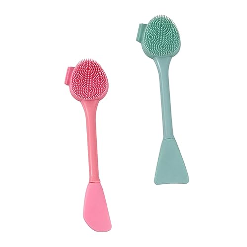 Ipetboom 2st Silikon-reinigungsbürste Wimperntusche Gesichts- Reiniger Masken Reinigungsmittel Entferner Gerät Vakuum Tücher Haut Schäumend Gesicht Aus Silikon Gesichtsreinigung Kieselgel von Ipetboom