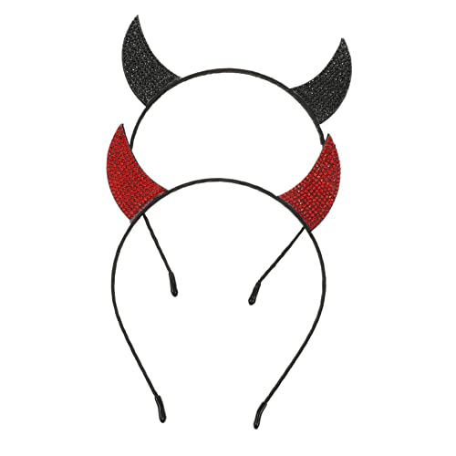 Ipetboom Teufelshörner-stirnband-set Für Damen Herren Jungen Und Mädchen Haarband Für Halloween Party Cosplay von Ipetboom