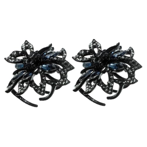 Ipetboom 2stücke Wasserstein Haarspangen Mit Strass Dekorative Kleine Haarklammern Für Frauen Für Dünnes Haar Und Elegante Hochsteckfrisuren von Ipetboom