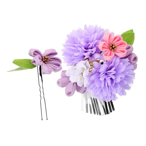 2st Yukata-haarschmuck Blumenclip Haarblumenklammern Blumen-haarspangen Blumenanhänger Blumen Für Haarschmuck Blumenspangen Für Frauen Blumen-haarschmuck Die Blumen Stoff Zubehör von Ipetboom