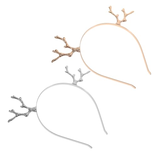 Ipetboom 2stücke Antler Haarreif Für Weihnachten Cartoon-haarband Mit Glöckchen Für Festlichkeiten Und Damen Perfekter Haarschmuck Für Partys Und Feiern von Ipetboom