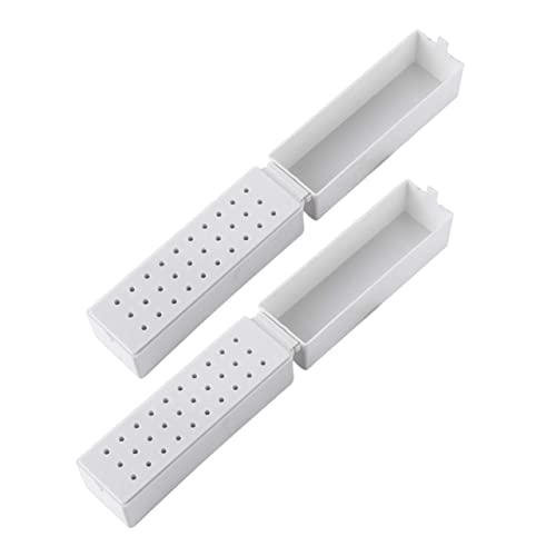 Ipetboom 2 Stück Aufbewahrungsbox Für Nagelbohrer 30-slot Nagelbohrer Halter Wiederverwendbar Langlebig Organizer Für Nagelstudios Praktisch Für Maniküre Pediküre von Ipetboom
