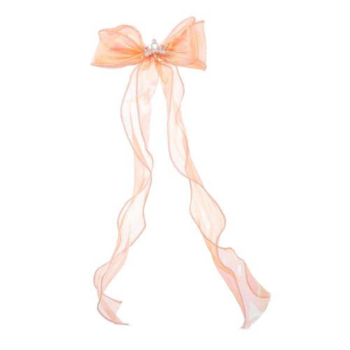 Ipetboom 2stücke Dekorative Haarspangen Mit Langen Schleifen Und Krone Für Teenager-mädchen Vielseitig Einsetzbar Für Verschiedene Frisuren Verarbeitet Und Komfortabel von Ipetboom