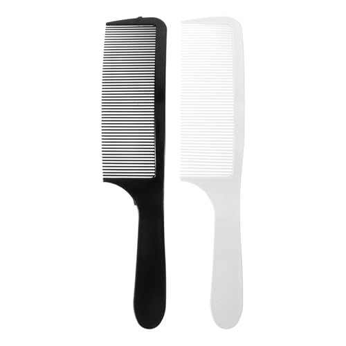 Ipetboom 2stücke Haarkämme Für Herren Gebogener Haarschneidekamm Flacher Friseur Kamm Antistatisch Langlebig Für Heimgebrauch Professionelle Haarschnitte von Ipetboom